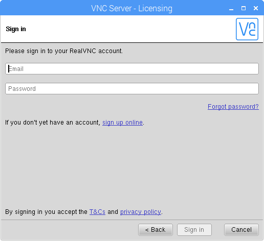 simple portable vnc server