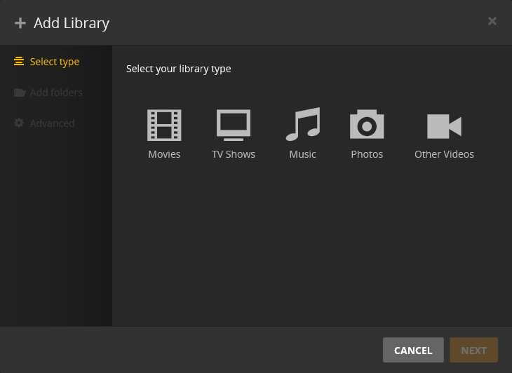 plex media server on external hard drive setup