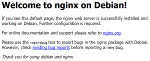 Welcome to nginx