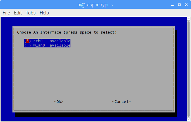 Raspberry Pi ad blocker - the default options are fine here